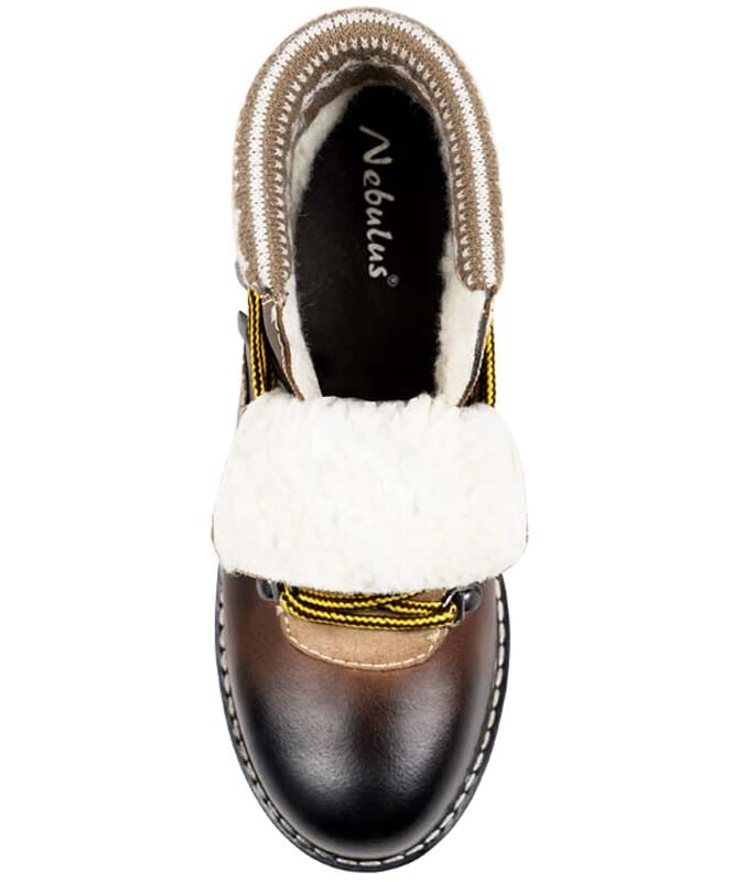 Nebulus Leder Winterstiefel FURGIE Damen mit Merinowolle Kostenloser Versand international