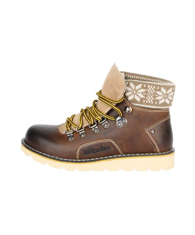 Nebulus Leder Winterstiefel FURGIE Damen mit Merinowolle Kostenloser Versand international