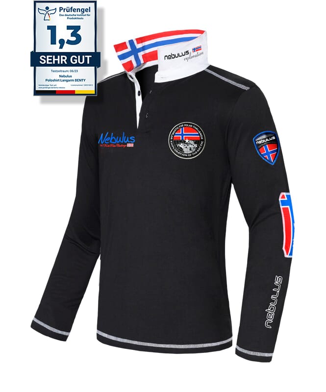 Nebulus Poloshirt langarm BENTY Herren Outlet