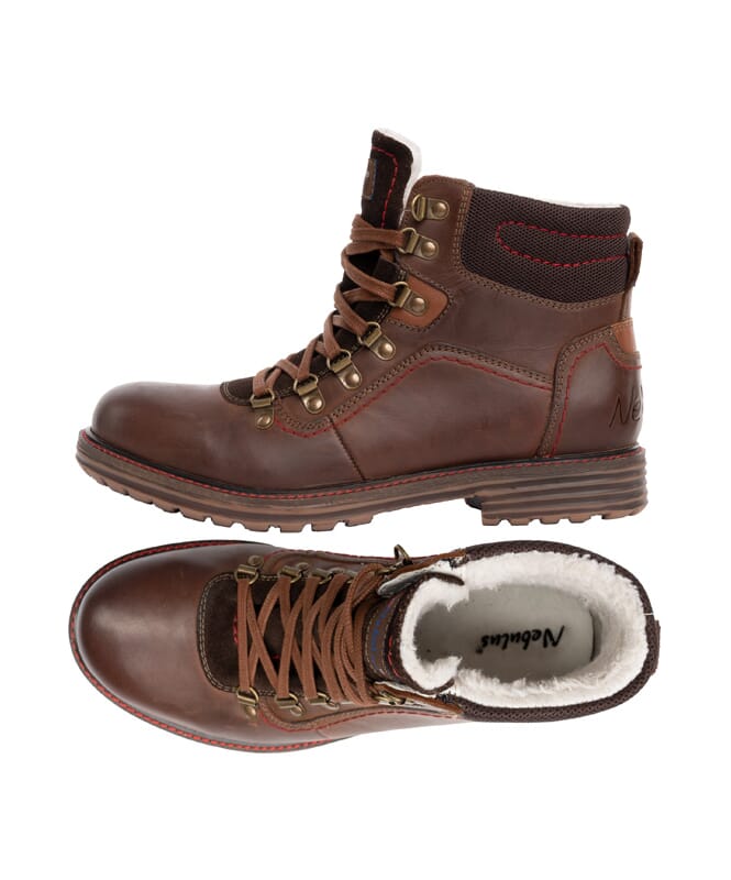 Nebulus LEDER WINTERSTIEFEL TOWER HERREN MIT MERINOWOLLE Vatertagsangebot
