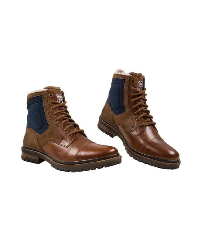 Nebulus Leder Winterstiefel BILL Herren mit Merinowolle Valentinstagsangebot