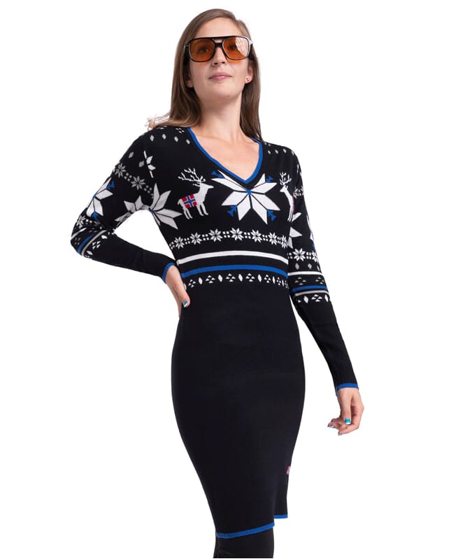 Nebulus Norweger Strickkleid NORRA Damen Kostenlose Rückgabe