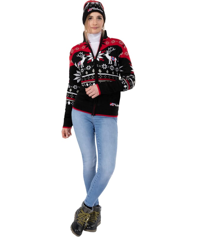 Nebulus Norweger Strickjacke mit Teddyfell SVERRE Damen Neueste Stile