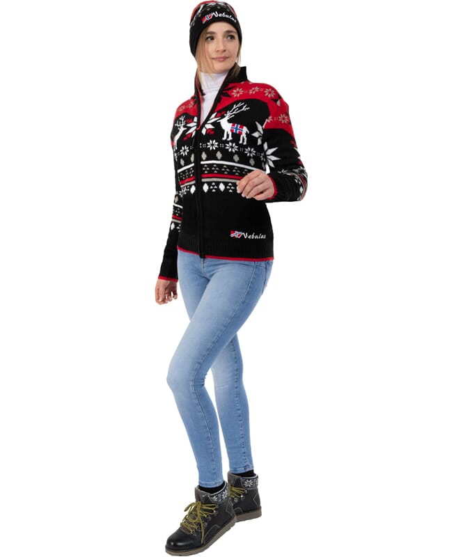 Nebulus Norweger Strickjacke mit Teddyfell SVERRE Damen Neueste Stile