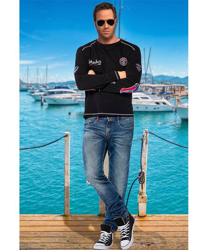 Nebulus Sweatshirt lang BOOGY Herren Sonderangebot der Fabrik