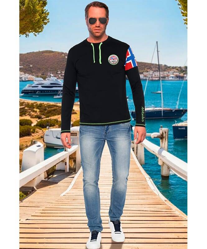 Nebulus Langarmshirt FRERK Herren Rabatte dieses Monats