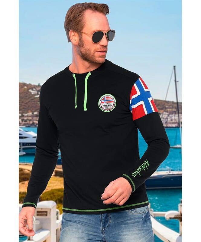 Nebulus Langarmshirt FRERK Herren Rabatte dieses Monats