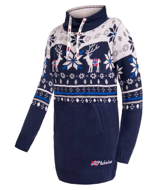 Nebulus Norweger Strickkleid FINALY Damen Auslauf