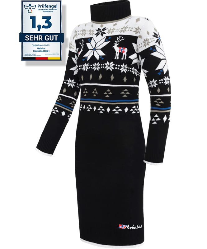 Nebulus Norweger Strickkleid HIGH Damen Meist gekauft