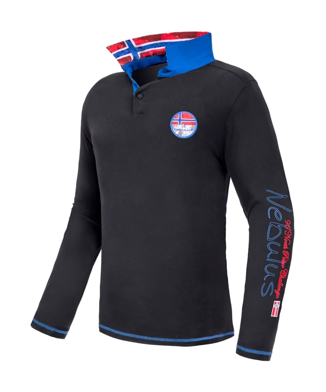 Nebulus Langarm Polo SECOND Herren Online Outlet