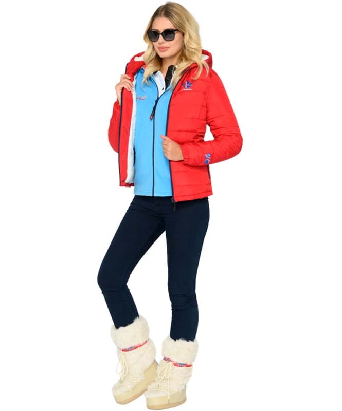 Nebulus Winterjacke mit Teddyfell GLOWFUR B-Ware Damen Begrenzte Freigabe