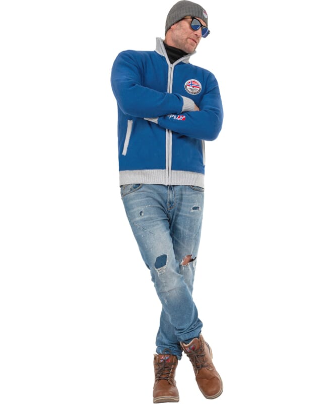 Nebulus Norweger Strickjacke mit Teddyfell STORY Herren Angebote