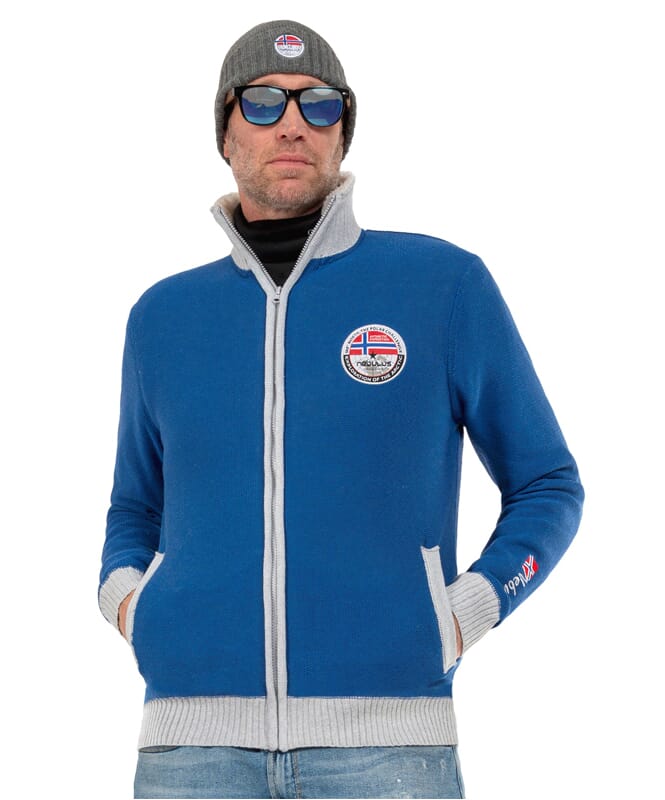 Nebulus Norweger Strickjacke mit Teddyfell STORY Herren Angebote