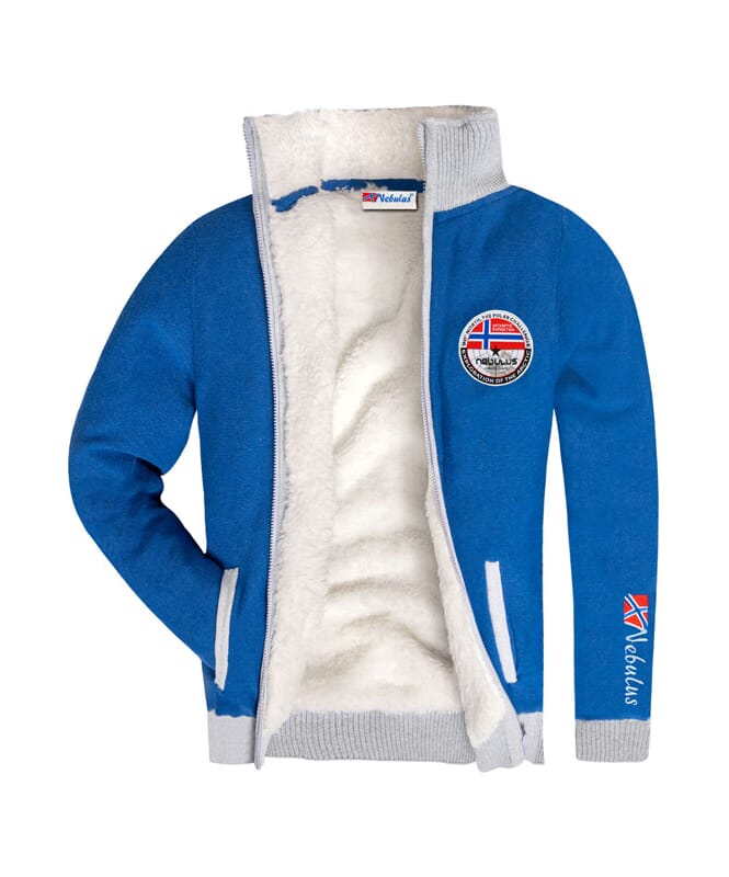 Nebulus Norweger Strickjacke mit Teddyfell STORY Herren Angebote