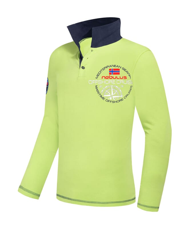Nebulus Poloshirt langarm BILLER Herren Muttertagsangebot