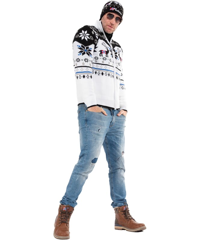 Nebulus Norweger Strickjacke mit Teddyfell SVERRE Herren Räumungsverkauf
