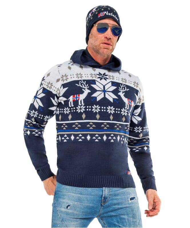 Nebulus Norweger Strick-Hoodie NORJAN Herren Neueste Stile