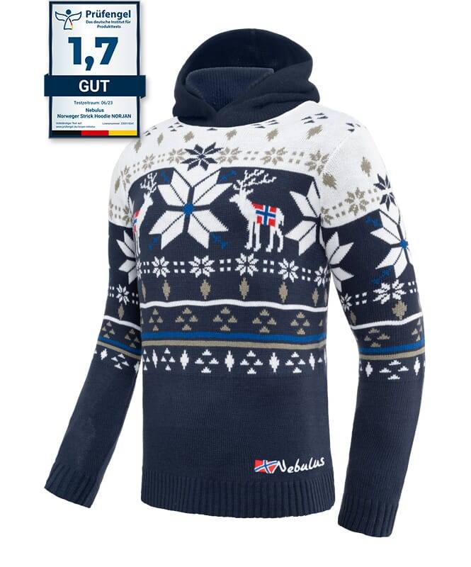 Nebulus Norweger Strick-Hoodie NORJAN Herren Neueste Stile