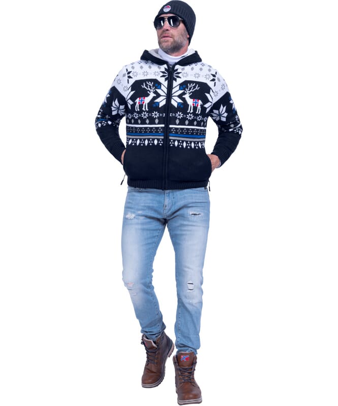 Nebulus Norweger Jacke Hoody mit Teddyfell NORON Herren Vierteljährliche Förderung