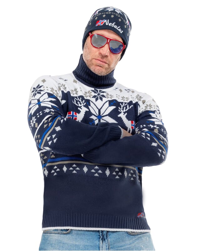 Nebulus Norweger Strickpullover STAG Herren Auslauf