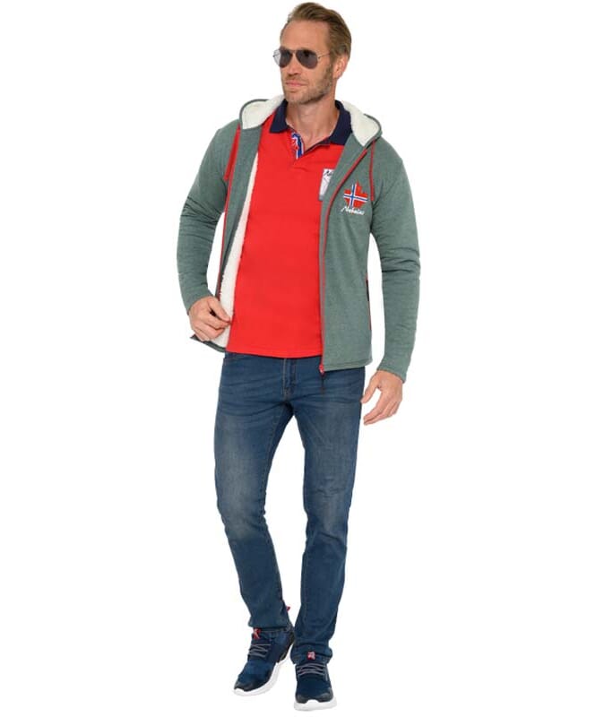 Nebulus Fleecejacke mit Teddyfell BRITANNIA Herren Rabatt