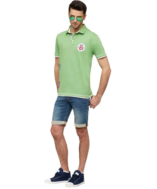 Nebulus Polo-Shirt ORANGE Herren Lagerräumung