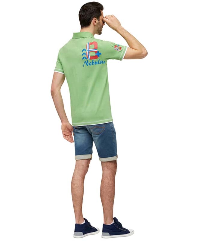 Nebulus Polo-Shirt ORANGE Herren Lagerräumung