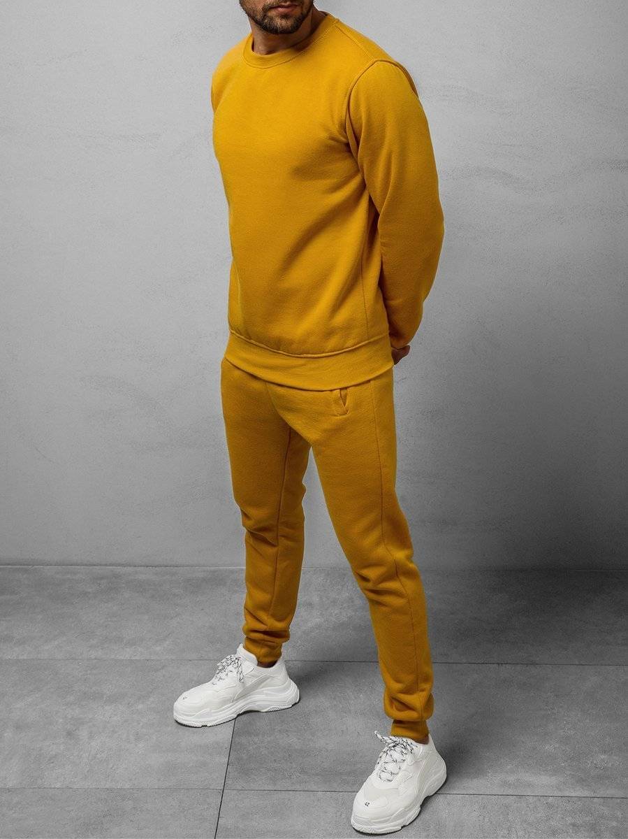 Ozonee Herren Trainingsanzug Camel OZONEE 07 Bestseller