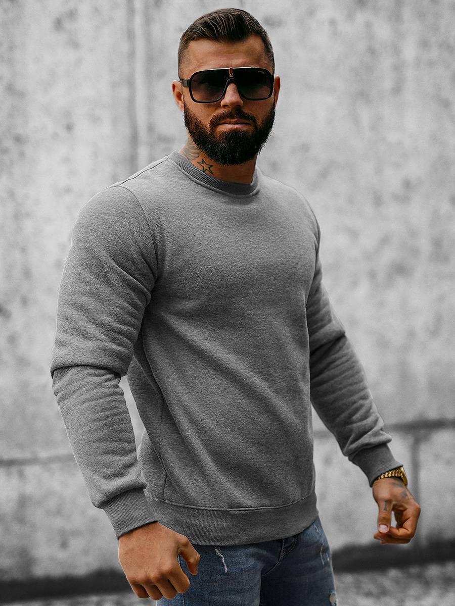Ozonee Herren Trainingsanzug Dunkelgrau OZONEE 05 Kauf eins, bekomm eins gratis