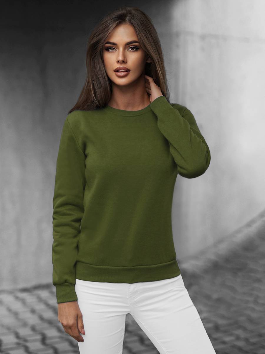 Ozonee Damen Trainingsanzug Khaki OZONEE 51 Kostenlose Rückgabe