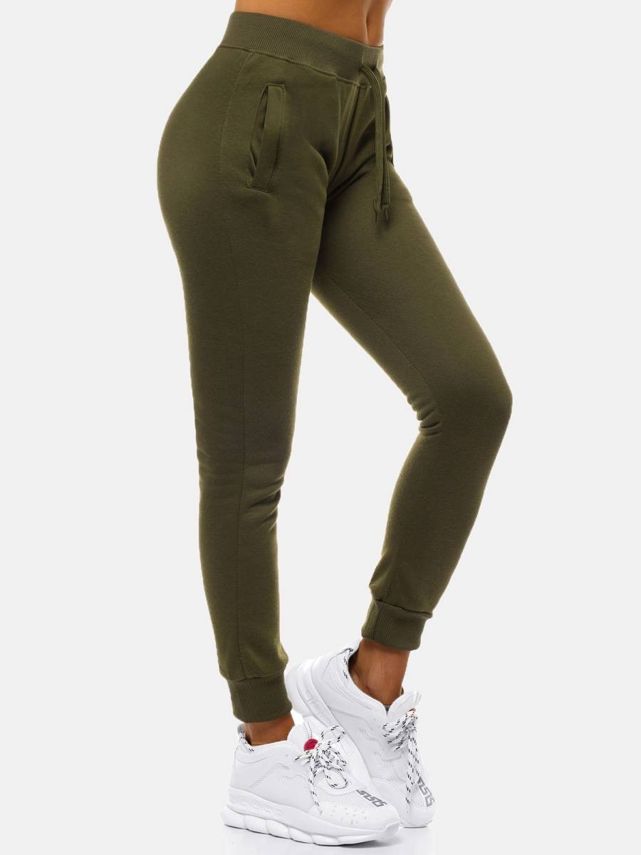 Ozonee Damen Trainingsanzug Khaki OZONEE 51 Kostenlose Rückgabe