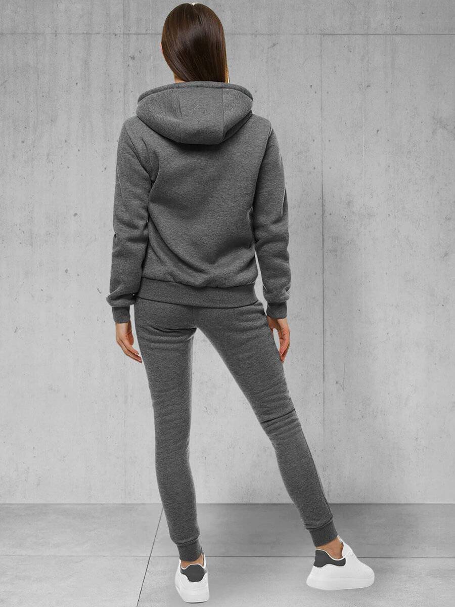 Ozonee Damen Trainingsanzug Dunkelgrau OZONEE 48 Begrenzte Freigabe