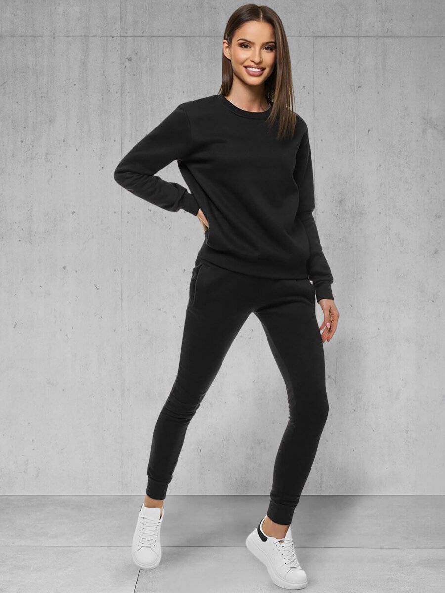 Ozonee Damen Trainingsanzug Schwarz OZONEE 39 Letzte 3 Tage