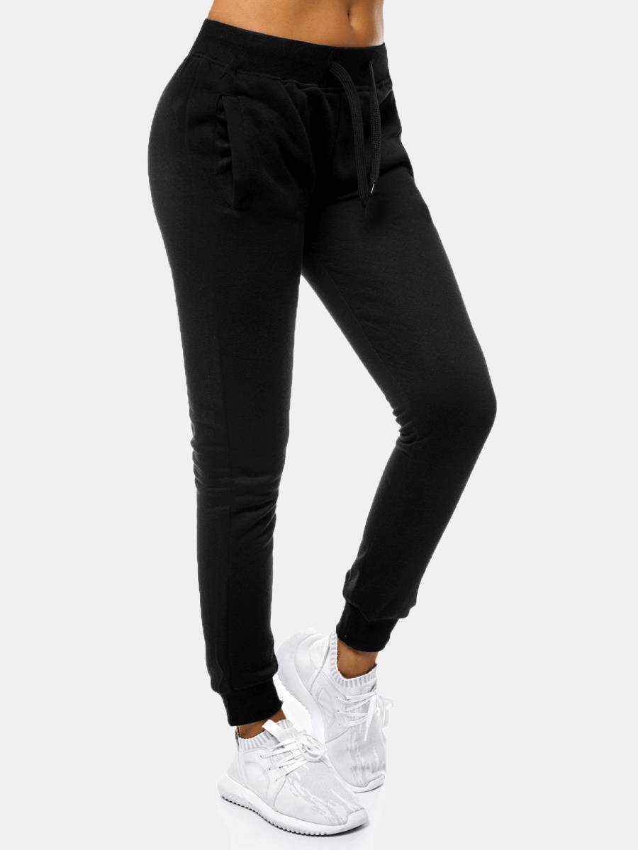 Ozonee Damen Trainingsanzug Schwarz OZONEE 33 Neueste Stile