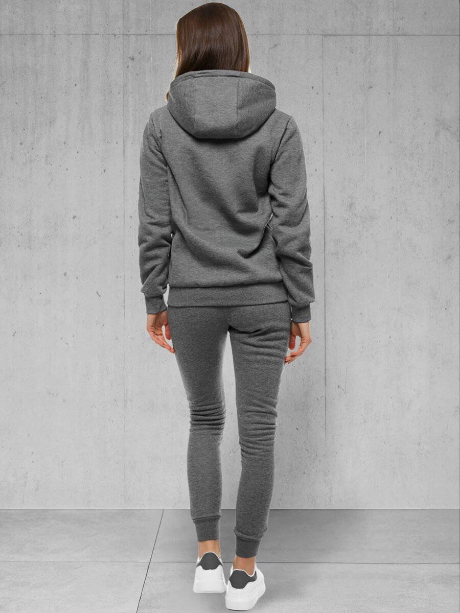 Ozonee Damen Trainingsanzug Anthrazit OZONEE 18 Bis zu 65% Rabatt