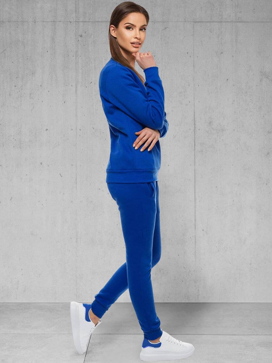 Ozonee Damen Trainingsanzug Kobalt OZONEE 03 Sonderangebot der Fabrik