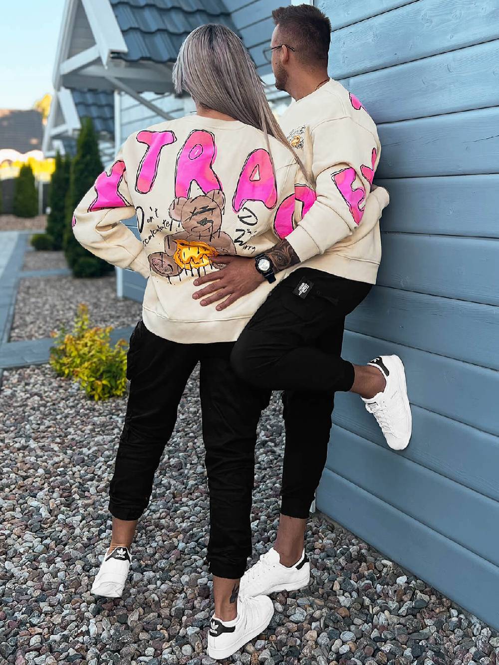 Ozonee Sweatshirts für Paare 17 Beige Bis zu 55% Rabatt