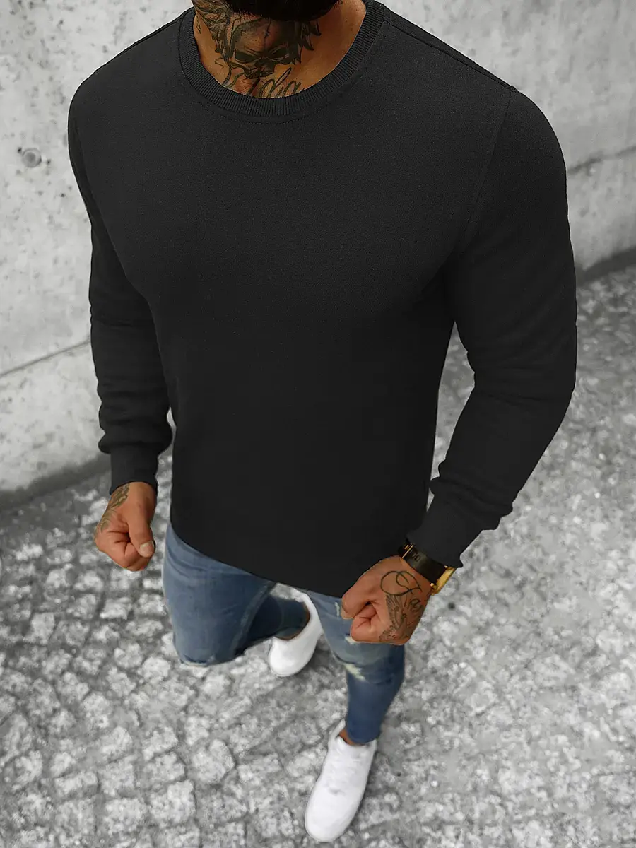 Ozonee Herren Sportanzug Schwarz OZONEE JS/XW2001 Top Angebot