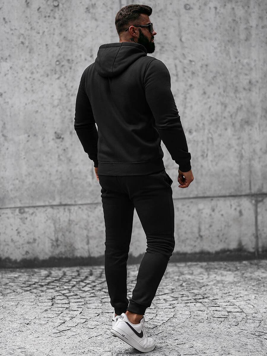 Ozonee Herren Sportanzug Schwarz OZONEE JS/XW2009 Zeitlich begrenztes Angebot