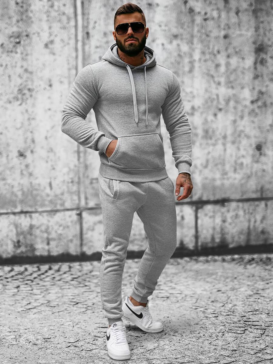 Ozonee Herren Sportanzug Grau OZONEE JS/XW2009 Exklusive Angebote