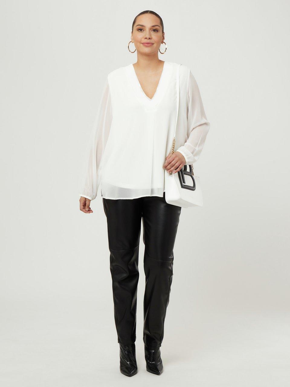 frapp Bluse mit V-Ausschnitt Super Sparpreis