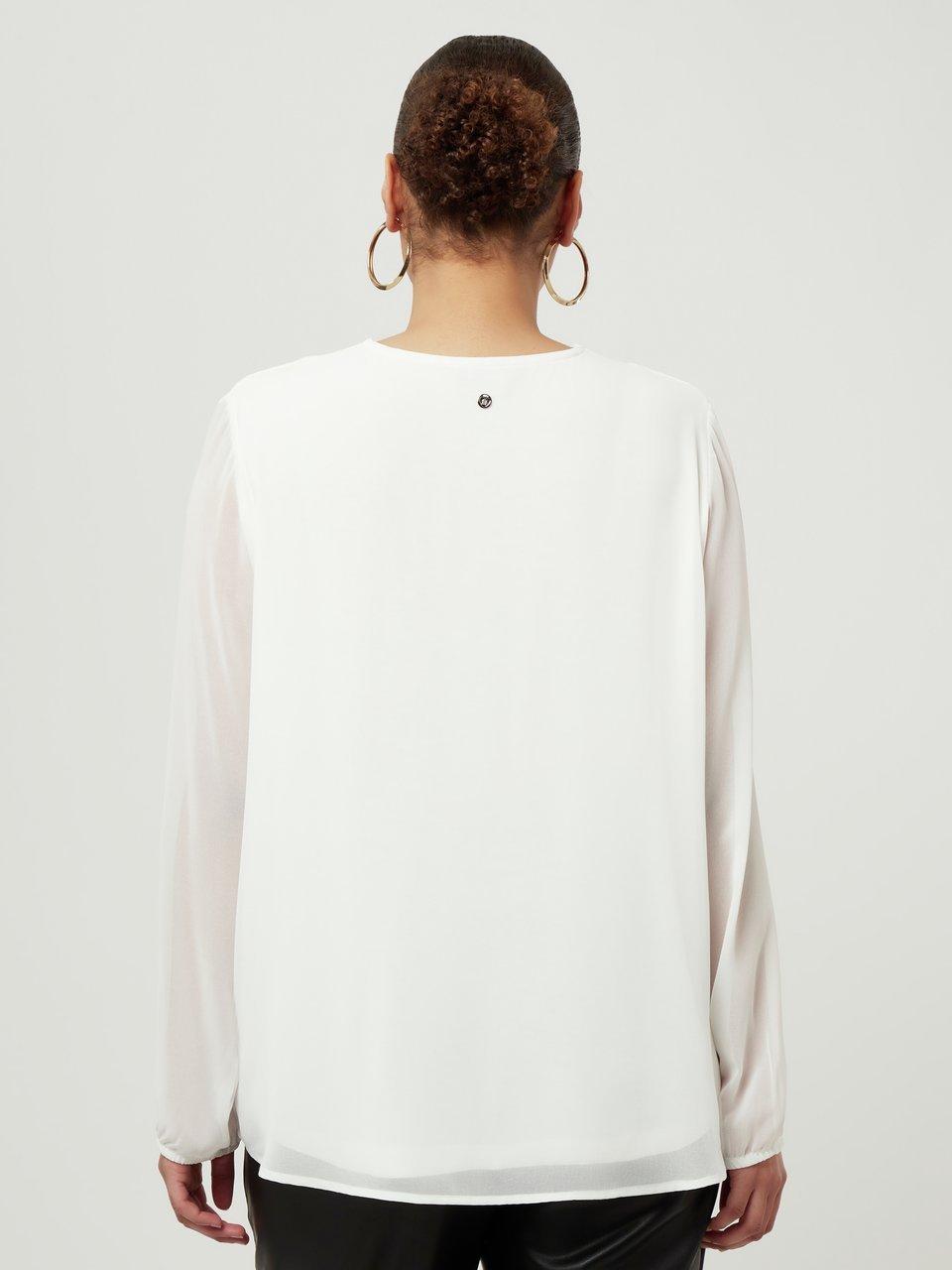 frapp Bluse mit V-Ausschnitt Super Sparpreis