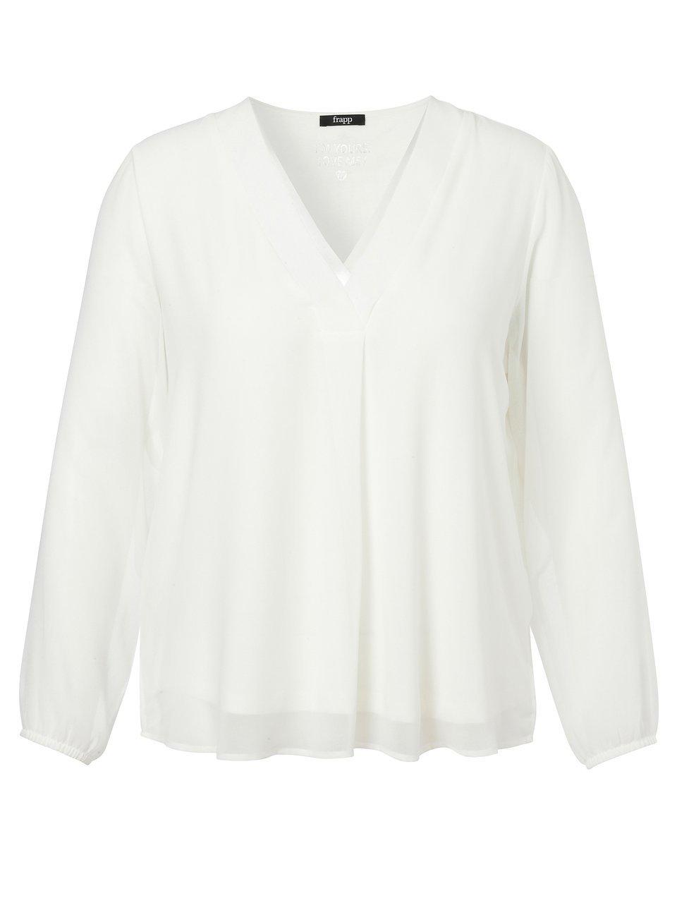 frapp Bluse mit V-Ausschnitt Super Sparpreis