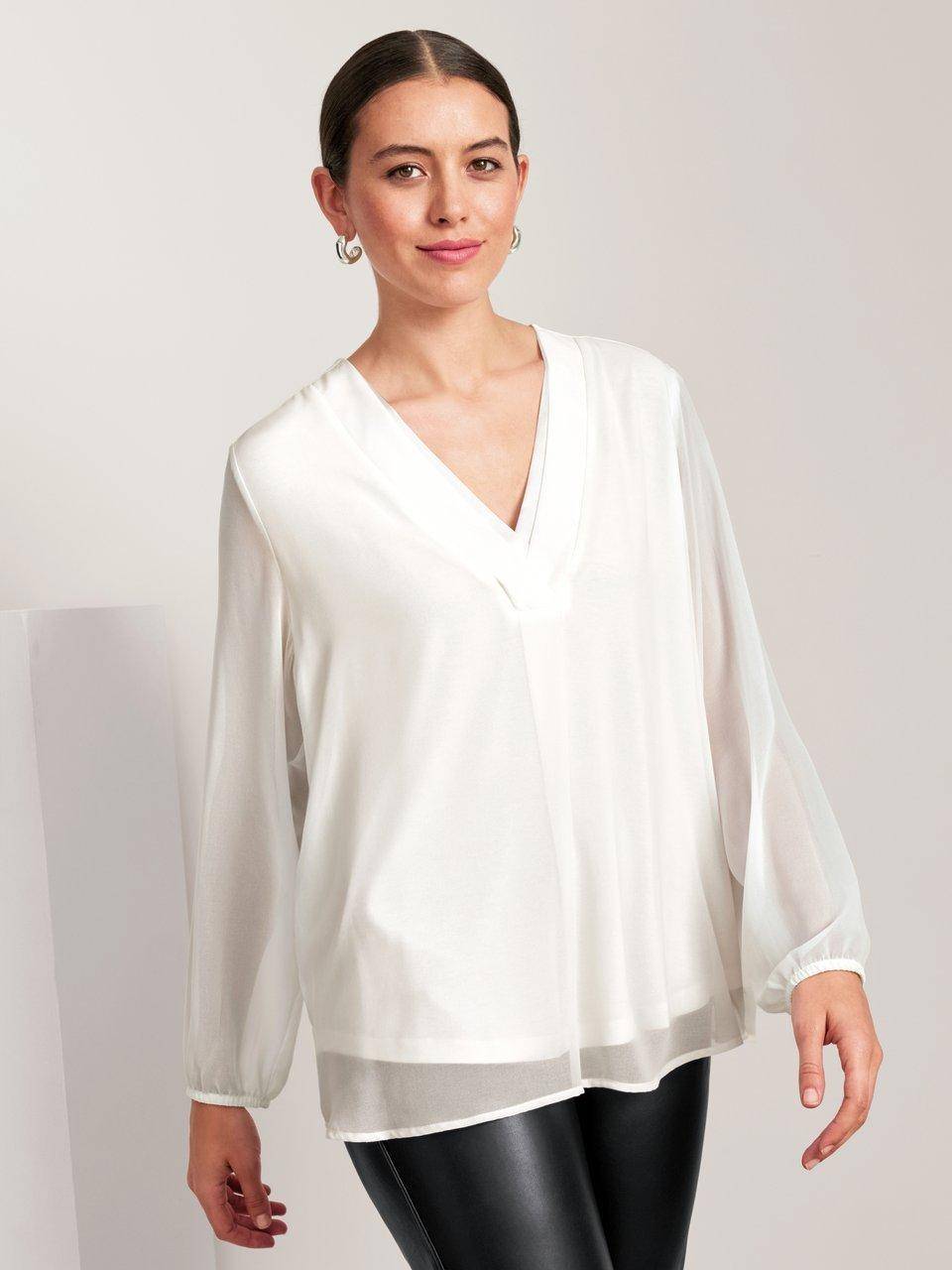 frapp Bluse mit V-Ausschnitt Super Sparpreis