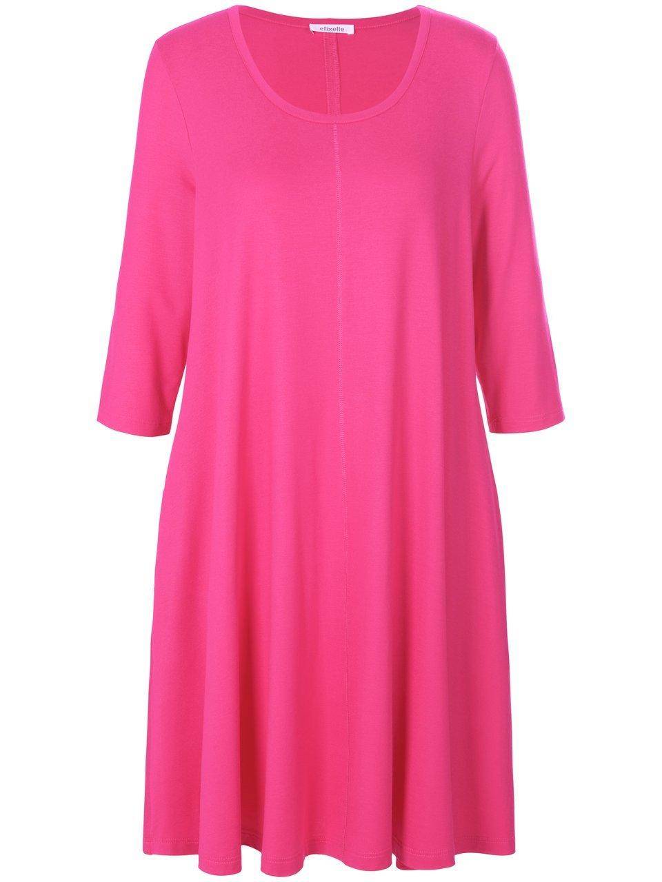 Efixelle Jersey-Kleid mit 3/4-Arm Lagerräumung