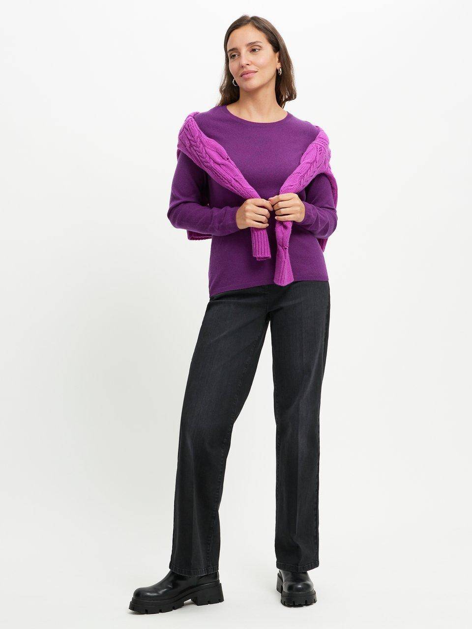 include Rundhals-Pullover aus Schurwolle und Kaschmir Online