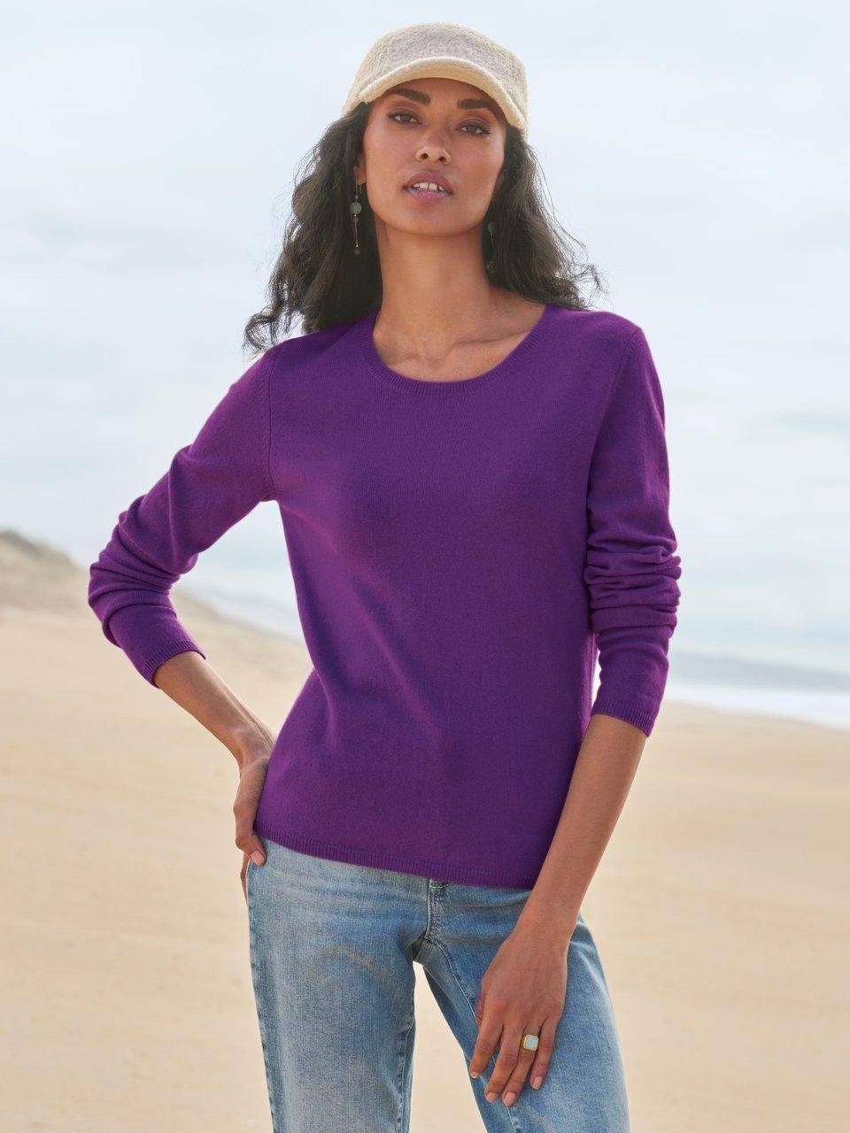 include Rundhals-Pullover aus Schurwolle und Kaschmir Online