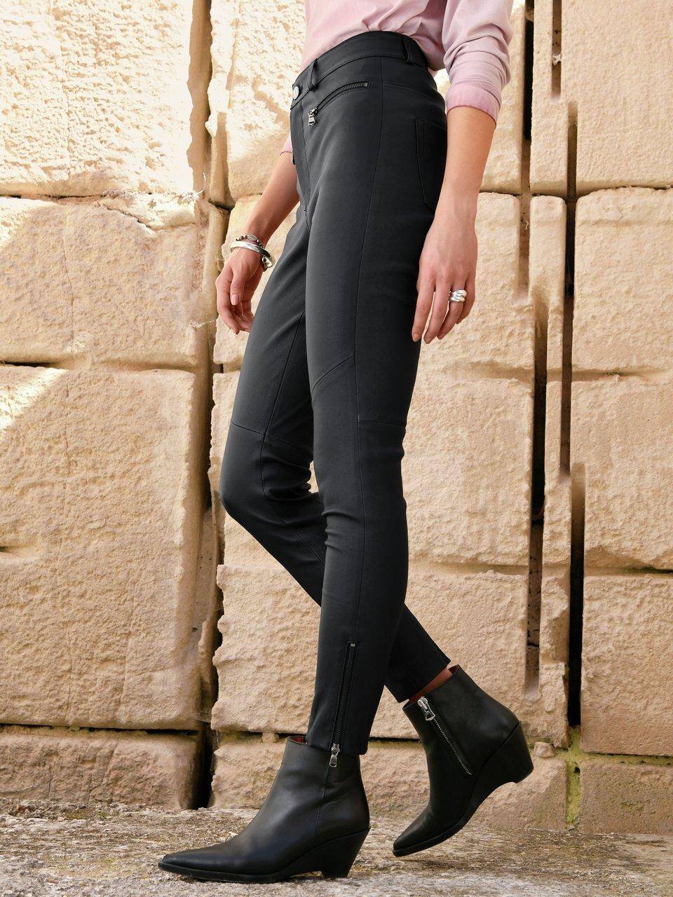 Andjel Knöchellange „High Waist“-Lederhose Zeitlich begrenztes Angebot