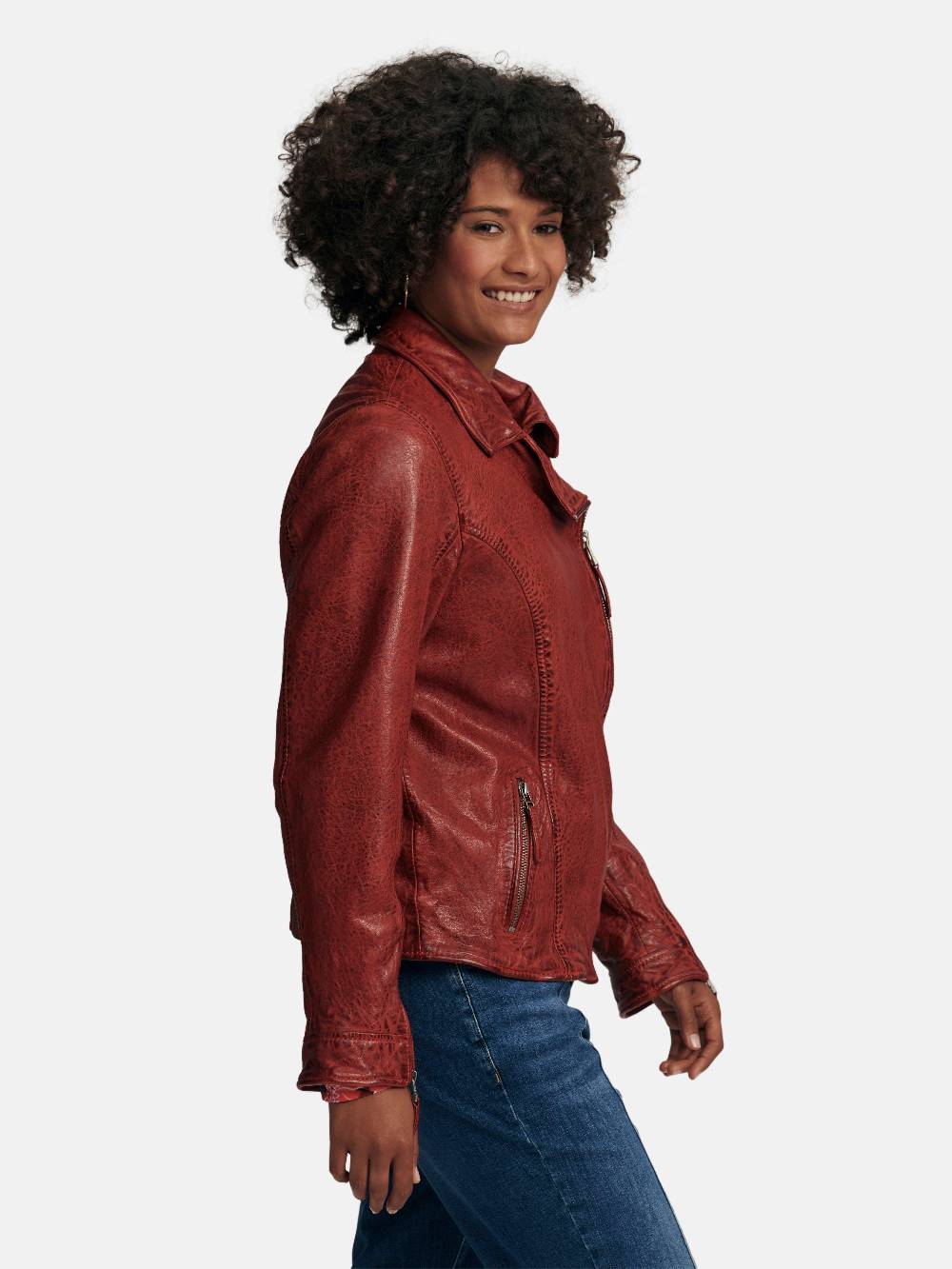 Emilia Lay Lederjacke Kostenlose Rückgabe