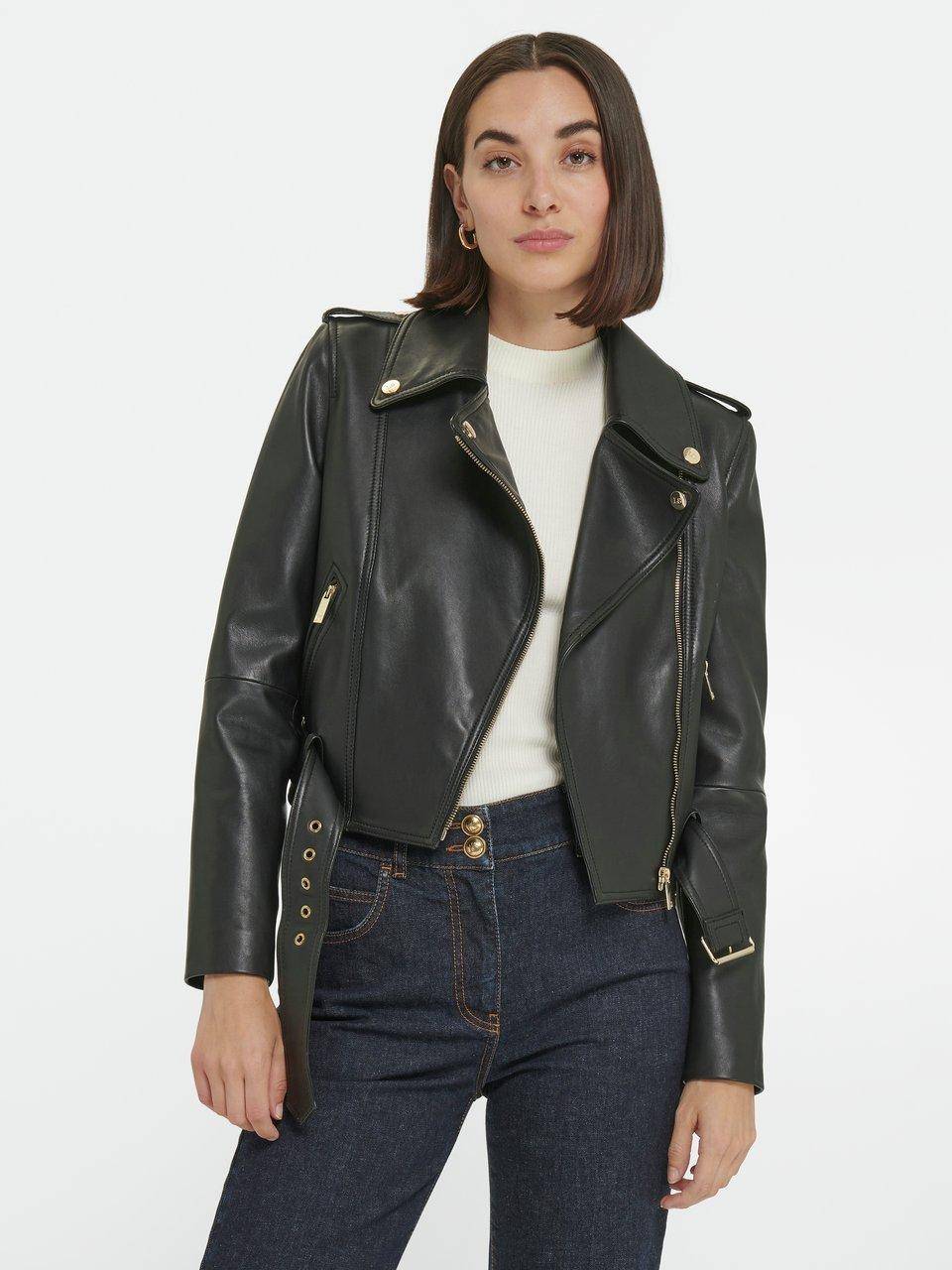 Luisa Spagnoli Lederjacke Bis zu 55% Rabatt
